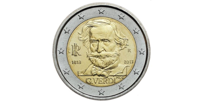 2 EUROS CONMEMORATIVOS ITALIA 2013 "VERDI"