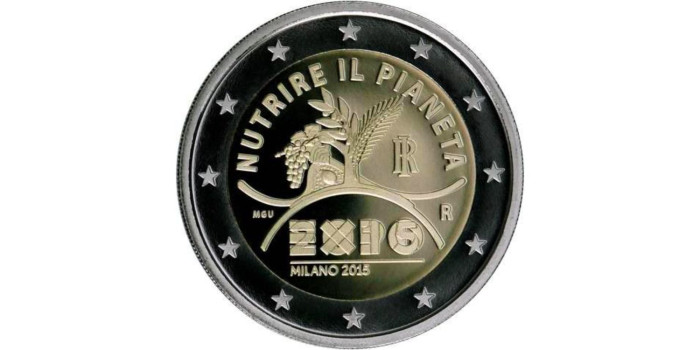 2 EUROS CONMEMORATIVOS ITALIA 2015 "EXPO"