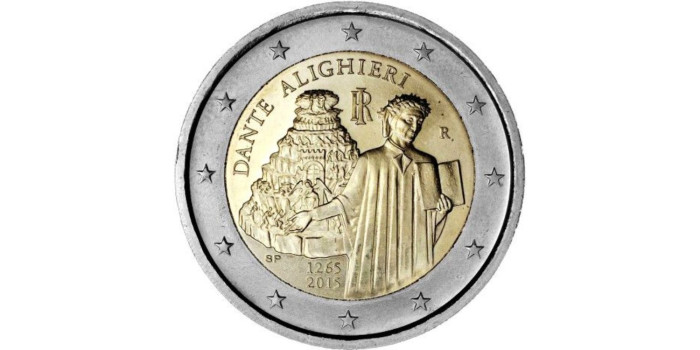 2 EUROS CONMEMORATIVOS ITALIA 2015 "DANTE"