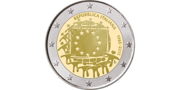 2 EUROS CONMEMORATIVOS ITALIA 2015 "BANDERA"