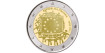 2 EURO COMMEMORATIVE ITALY 2015 "FLAG" COINS