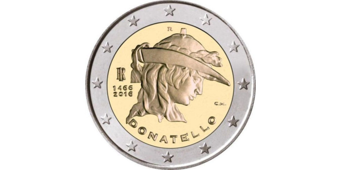 2 EUROS CONMEMORATIVOS ITALIA 2016 "DONNATELLO"