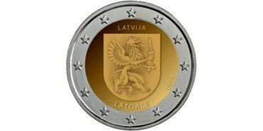 2 EUROS CONMEMORATIVOS LETONIA 2017 "LATGALE"