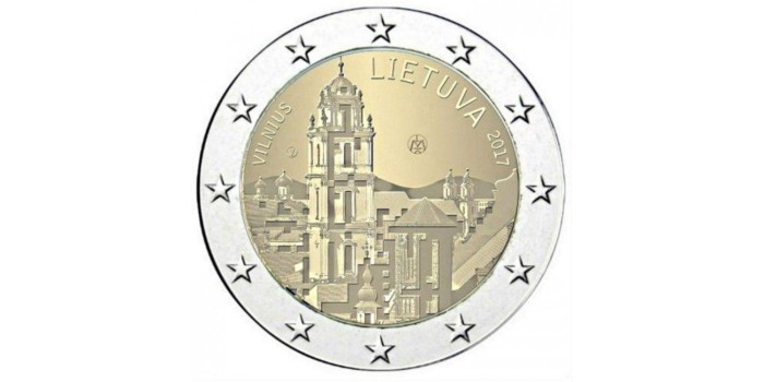 2 EUROS CONMEMORATIVOS LITUANIA 2017 "VILNIUS"