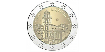 2 EUROS CONMEMORATIVOS LITUANIA 2017 "VILNIUS"