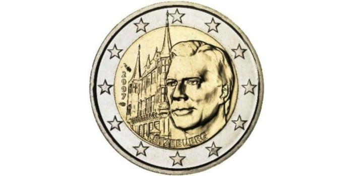 2 EUROS CONMEMORATIVOS LUXEMBURGO 2007