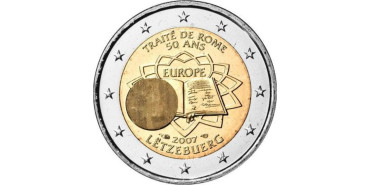 2 EUROS CONMEMORATIVOS LUXEMBURGO 2007 T.R