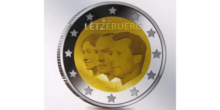 2 EUROS CONMEMORATIVOS LUXEMBURGO 2011