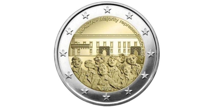 2 EUROS CONMEMORATIVOS MALTA 2012