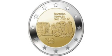 2 EUROS CONMEMORATIVOS MALTA 2016 "Ggantija"