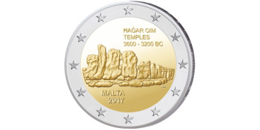 2 EUROS CONMEMORATIVOS MALTA 2017 "Hagar Quim"