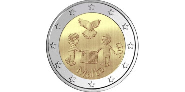 2 EUROS CONMEMORATIVOS MALTA 2017 "PAZ"