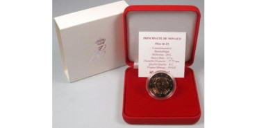 2 EUROS CONMEMORATIVOS MONACO 2011 "set oficial"