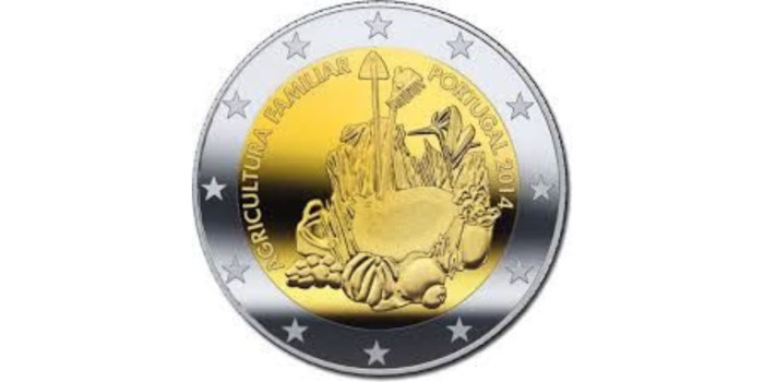 2 EUROS CONMEMORATIVOS PORTUGAL 2014 'AGRICULTURA FAMILIAR'