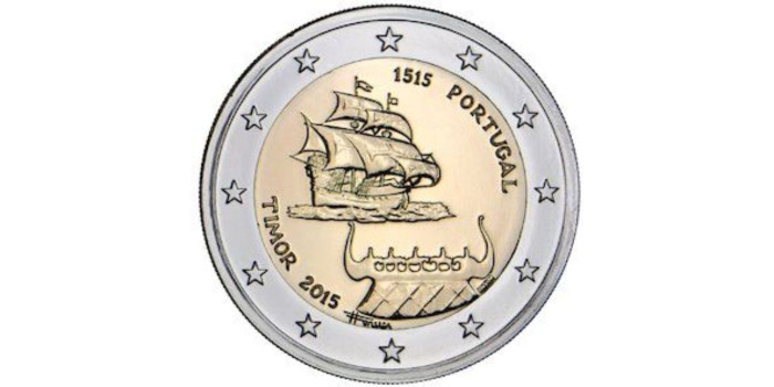2 EUROS CONMEMORATIVOS PORTUGAL 2015 "TIMOR"