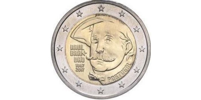 2 EUROS CONMEMORATIVOS PORTUGAL 2017 "Raul Brandão"