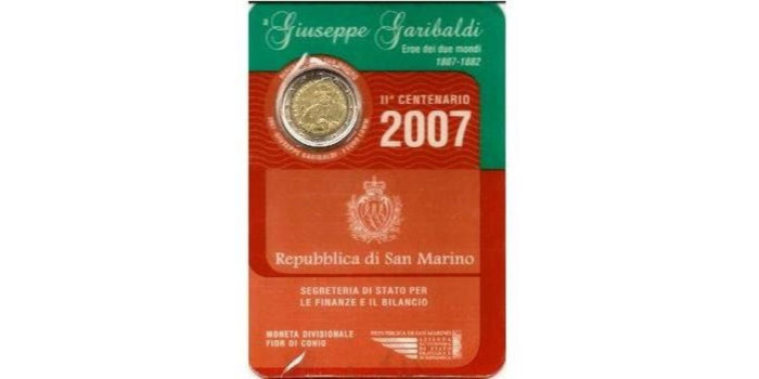 2 EUROS CONMEMORATIVOS SAN MARINO 2007