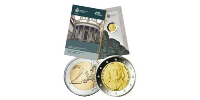 2 EUROS CONMEMORATIVOS SAN MARINO 2014 "Donato Bramante."