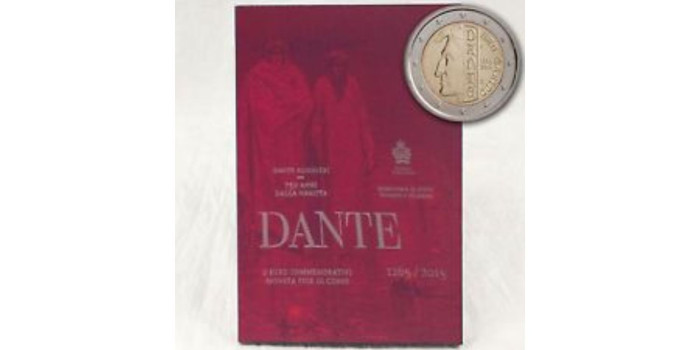 2 EUROS CONMEMORATIVOS SAN MARINO 2015 "Dante"