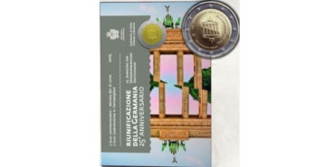 2 EUROS CONMEMORATIVOS SAN MARINO 2015 "Reunificación Alemana"