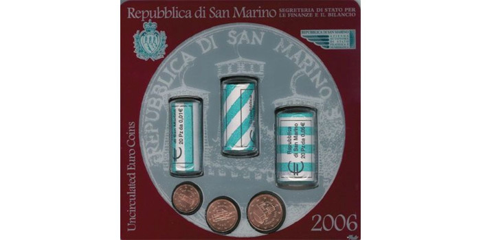 SET OFICIAL SAN MARINO 2006 1-2-5 ctms.