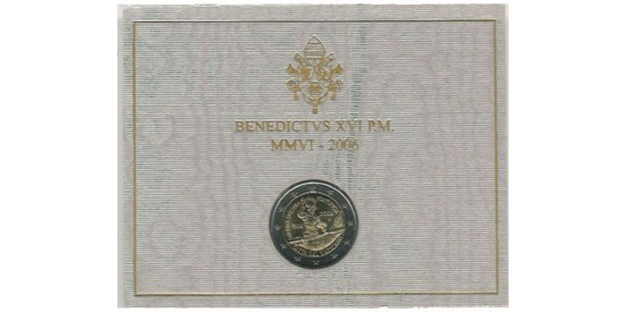 2 EUROS CONMEMORATIVOS VATICANO 2006