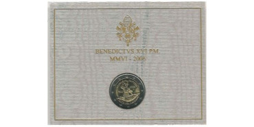 2 EUROS CONMEMORATIVOS VATICANO 2006