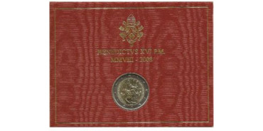 2 EUROS CONMEMORATIVOS VATICANO 2008