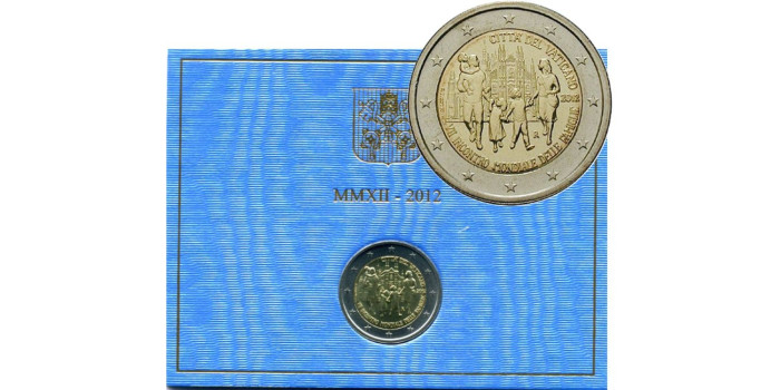 2 EUROS CONMEMORATIVOS VATICANO 2012
