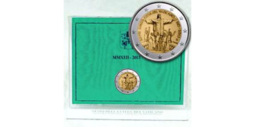 2 EUROS CONMEMORATIVOS VATICANO 2013