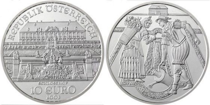 AUSTRIA - K-3103 - 10 Euro 2003 , SC  plata