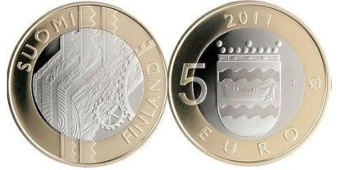 FINLANDIA - K-160 - 5 Euro 2011- UUSIMAA