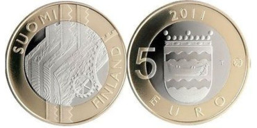 FINLANDIA - K-160 - 5 Euro 2011- UUSIMAA