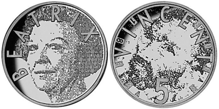 HOLANDA - K-245 - 5 Euro 2003 , SC plata