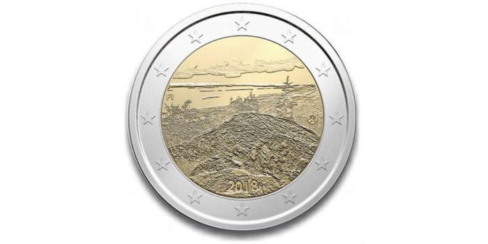 2 EUROS CONMEMORATIVOS FINLANDIA 2018 "Naturaleza Finlandesa"