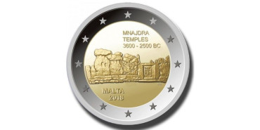 2 EUROS CONMEMORATIVOS MALTA 2018 "TEMPLOS"