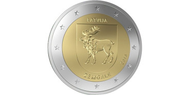 2 EUROS CONMEMORATIVOS LETONIA 2018 "ZEMGALE"