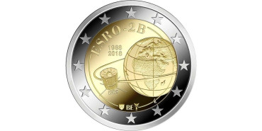 2 EUROS CONMEMORATIVOS BELGICA 2018 "ESRO"