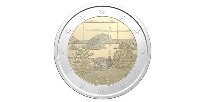 2 EUROS CONMEMORATIVOS FINLANDIA 2018 "SAUNA"