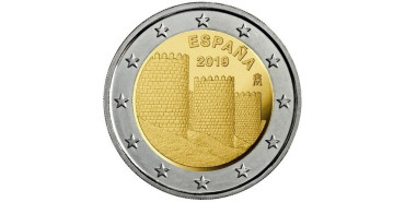 2 EUROS CONMEMORATIVOS ESPAÑA 2019 "AVILA"