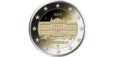 2 EUROS CONMEMORATIVOS ALEMANIA 2019 "BUNDESRAT"