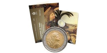 2 EUROS CONMEMORATIVOS SAN MARINO 2019 "Da Vinci"