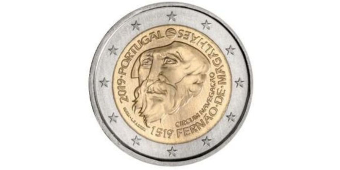 2 EUROS CONMEMORATIVOS PORTUGAL 2019 "MAGALLANES"