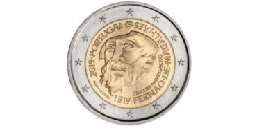 2 EUROS CONMEMORATIVOS PORTUGAL 2019 "MAGALLANES"
