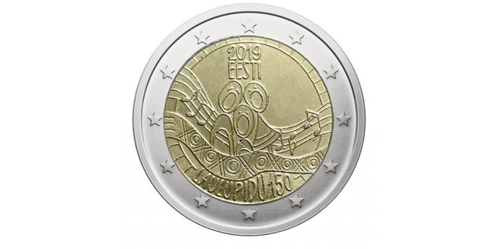 2 EUROS CONMEMORATIVOS ESTONIA 2019 "CANCION"