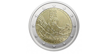 2 EUROS CONMEMORATIVOS ESTONIA 2019 "CANCION"