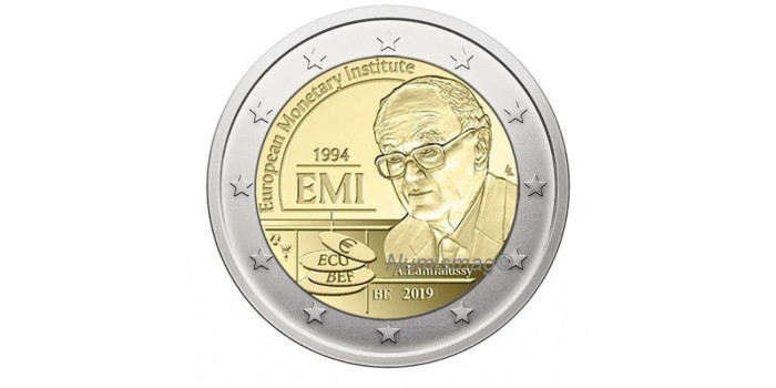 2 EUROS CONMEMORATIVOS BELGICA 2019 "E.M.I"