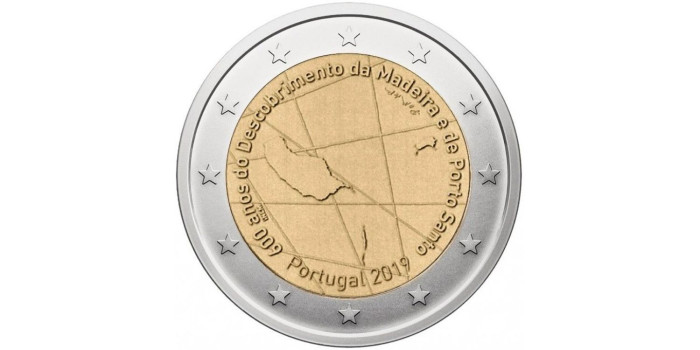 2 EUROS CONMEMORATIVOS PORTUGAL 2019 "MADEIRA"