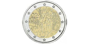 2 EUROS CONMEMORATIVOS ALEMANIA 2019 "MURO DE BERLIN"
