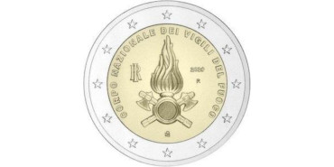 2 EUROS CONMEMORATIVOS ITALIA 2020 "BOMBEROS"
